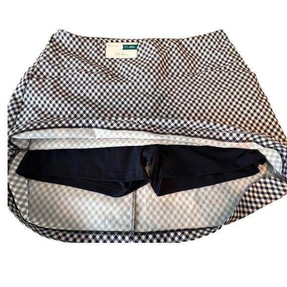 Lady Hagan Gingham Skort Navy & White Size 1X - Picture 3 of 7